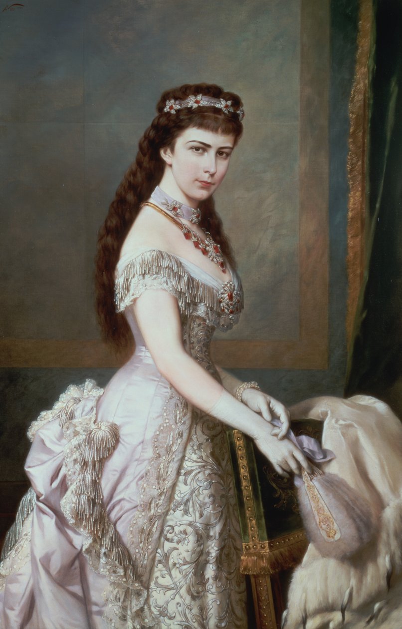 Alžběta Bavorská (1837-98), manželka Františka Josefa I. Rakouského (1830-1916) od Hermann Nigg