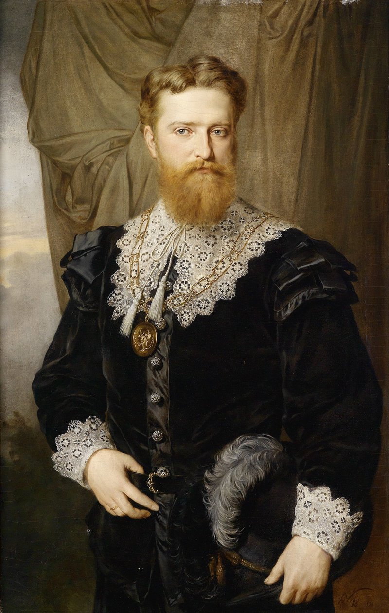 Portrét Karla Luegera 1844-1910 v historickém kostýmu, 1876 od Hermann Nigg