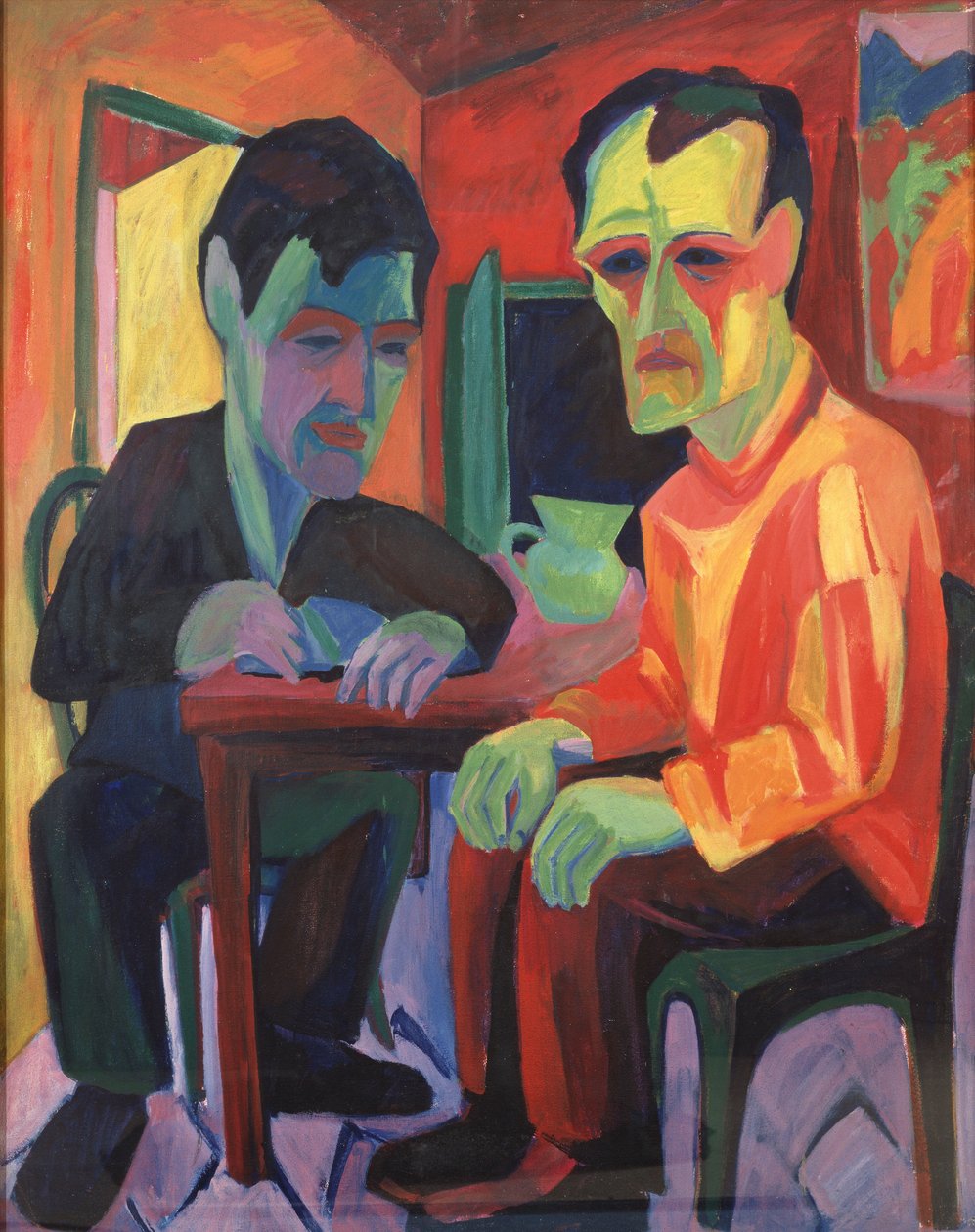 Diskuze; Rozhovor, kolem roku 1925 od Hermann Scherer