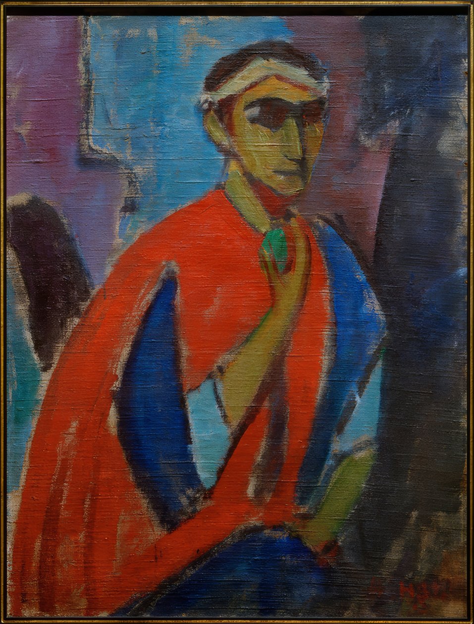 Autoportrét v kostýmu (Der Römer) od Hermann Stenner