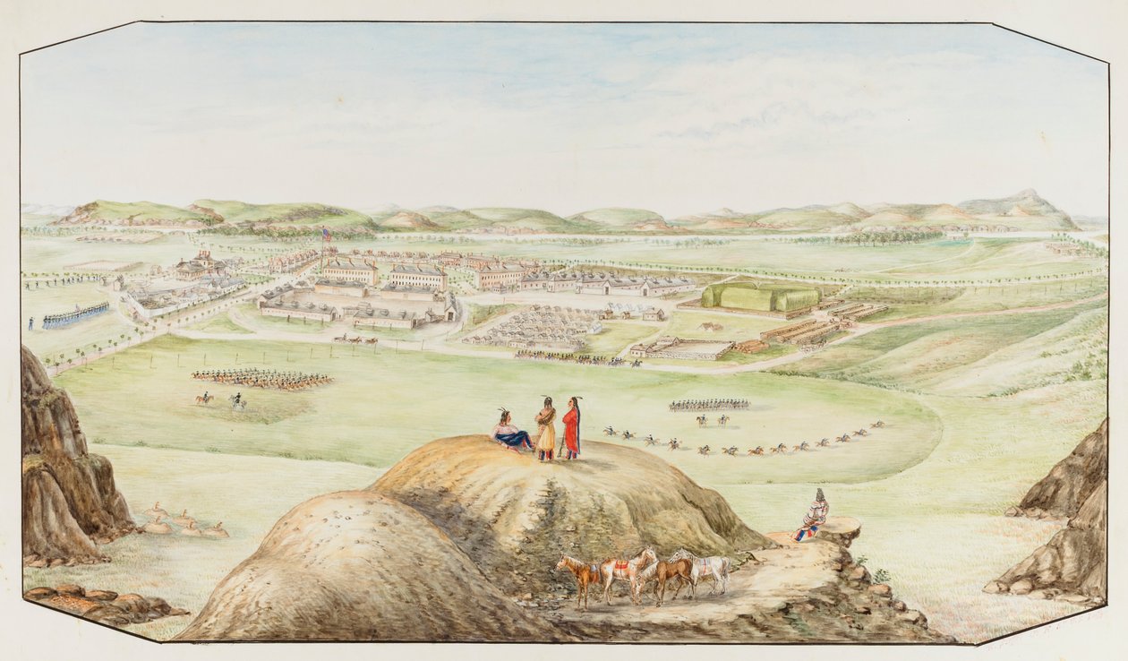 Fort Keogh, teritorium Montany, ca. 1877-1881. od Hermann Stieffel
