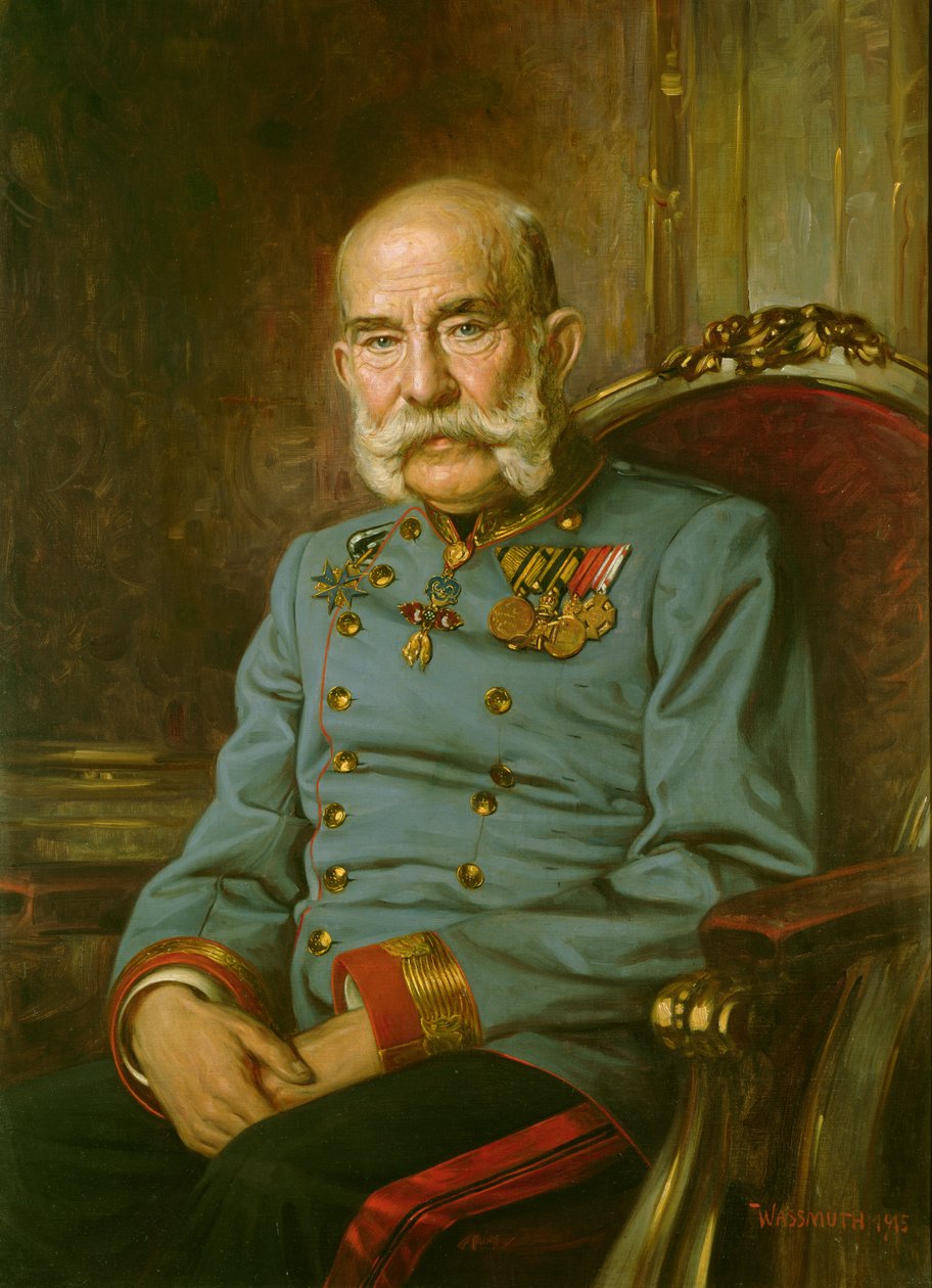 Rakouský císař František Josef I. (1830-1916) od Hermann Wassmuth