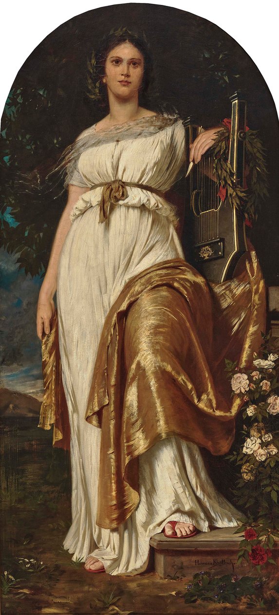 Polyhymnie. od Hermann von Kaulbach