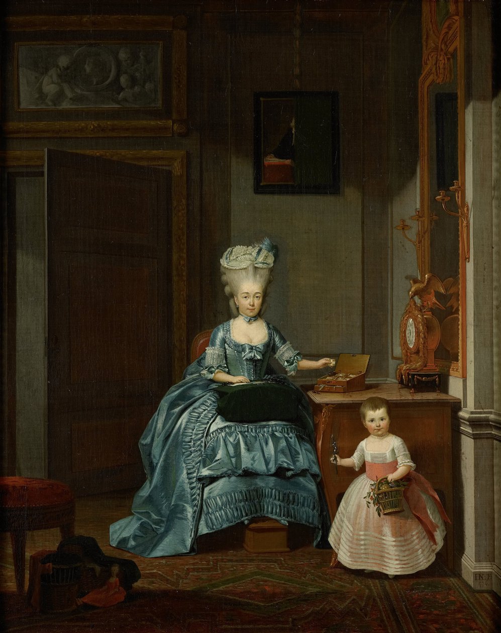 Susanna van Collen rozená Mogge a její dcera Susanna Cornelia Moggeová (1753-1806). Druhá manželka Hendrika Muilmana (1743-1812) s dcerou Johannou Ferdinandou (1774-1833) z manželství s Ferdinandem van Collenem (1741-73) od Hermanus Numan