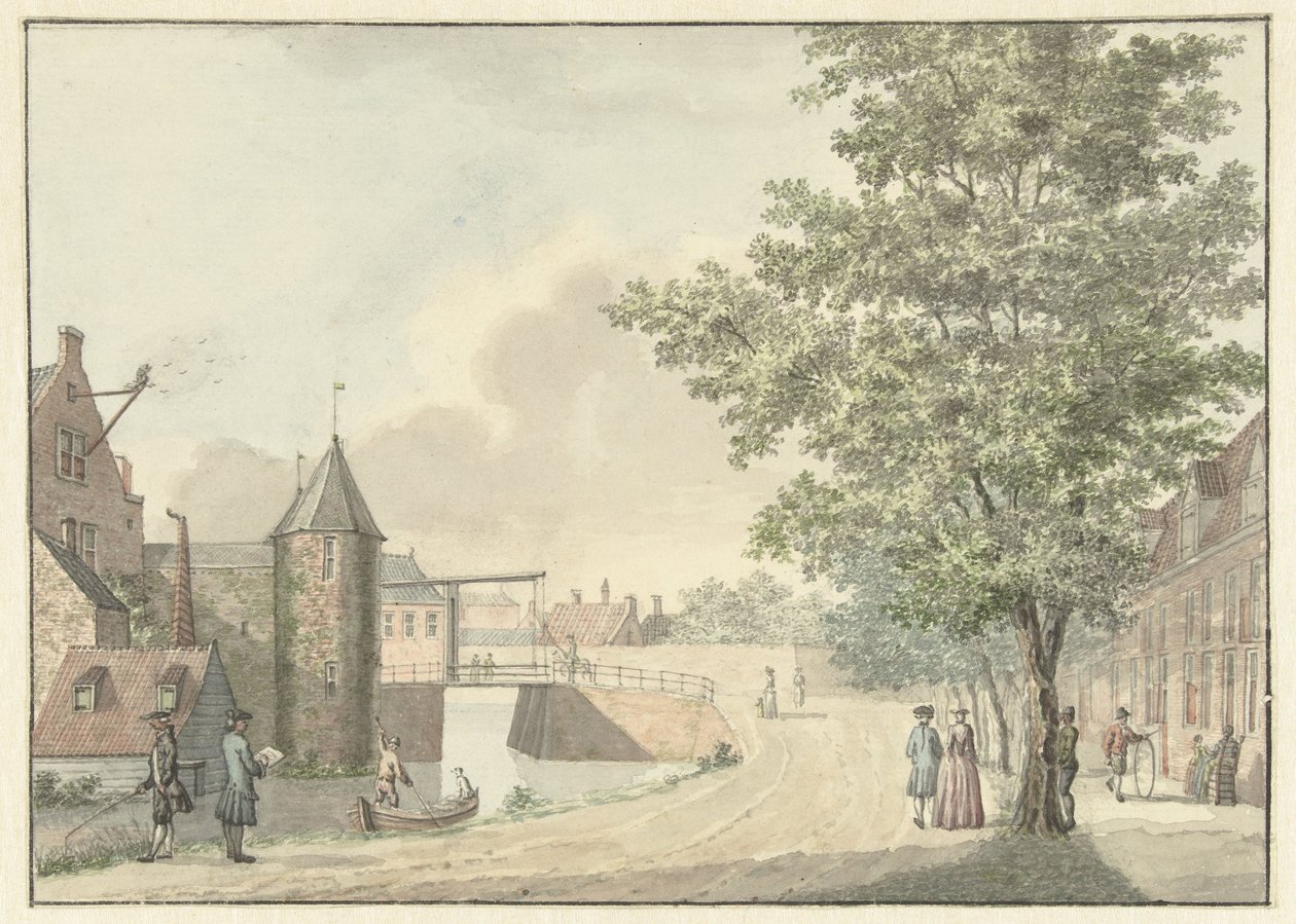 Waardpoort v Utrechtu od Hermanus Petrus Schouten (possibly)