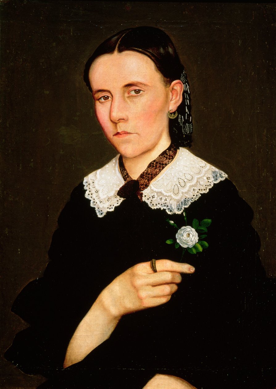Portrét ženy, 1861 od Hermenegildo Bustos