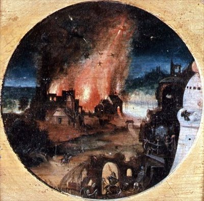 Pokušení svatého Antonína od Herri met de (c.1510 p.1550) Bles