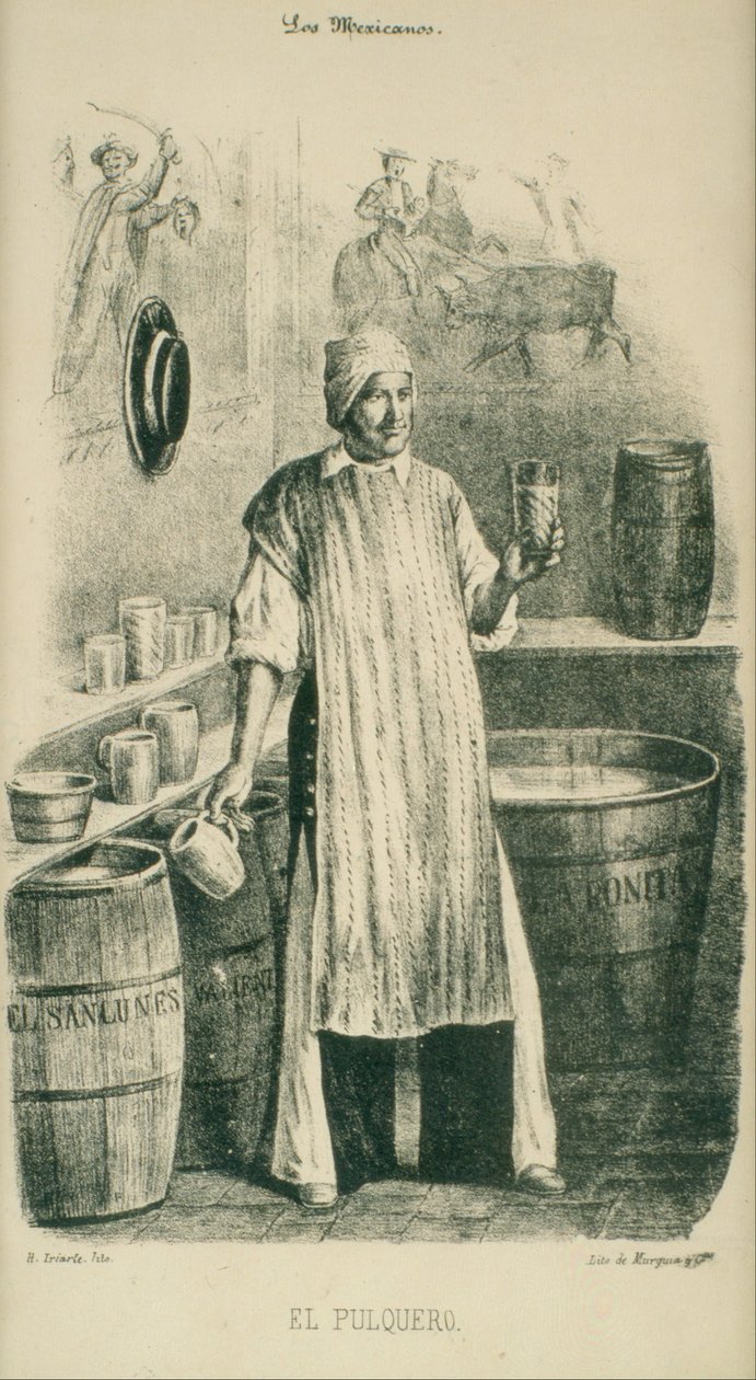 Prodejce Pulque od Hesiquio Iriarte