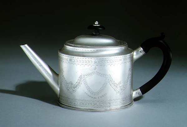Čajová konvice, 1780 (stříbrná) od Hester Bateman