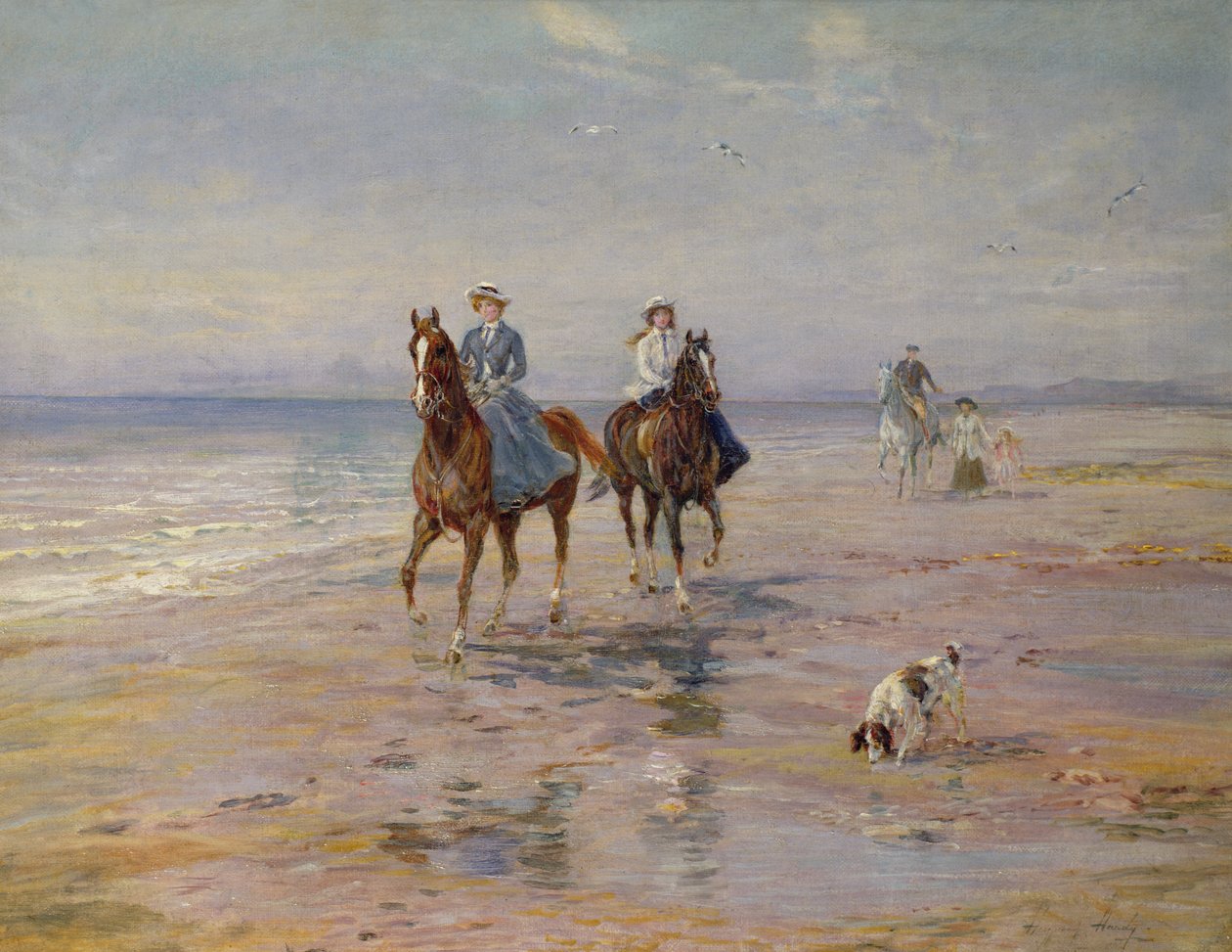 A Ride on the Beach, Dublin od Heywood Hardy