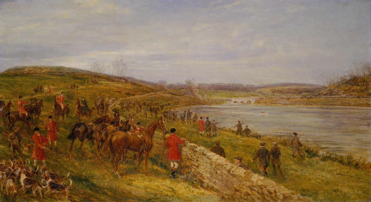 Scéna, která se odehrála v přehradě Lesser Crybrook (ropa) od Heywood Hardy