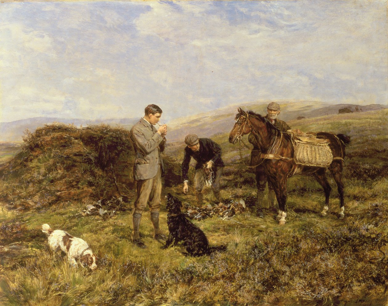 Střelba tetřeva, 1901 od Heywood Hardy