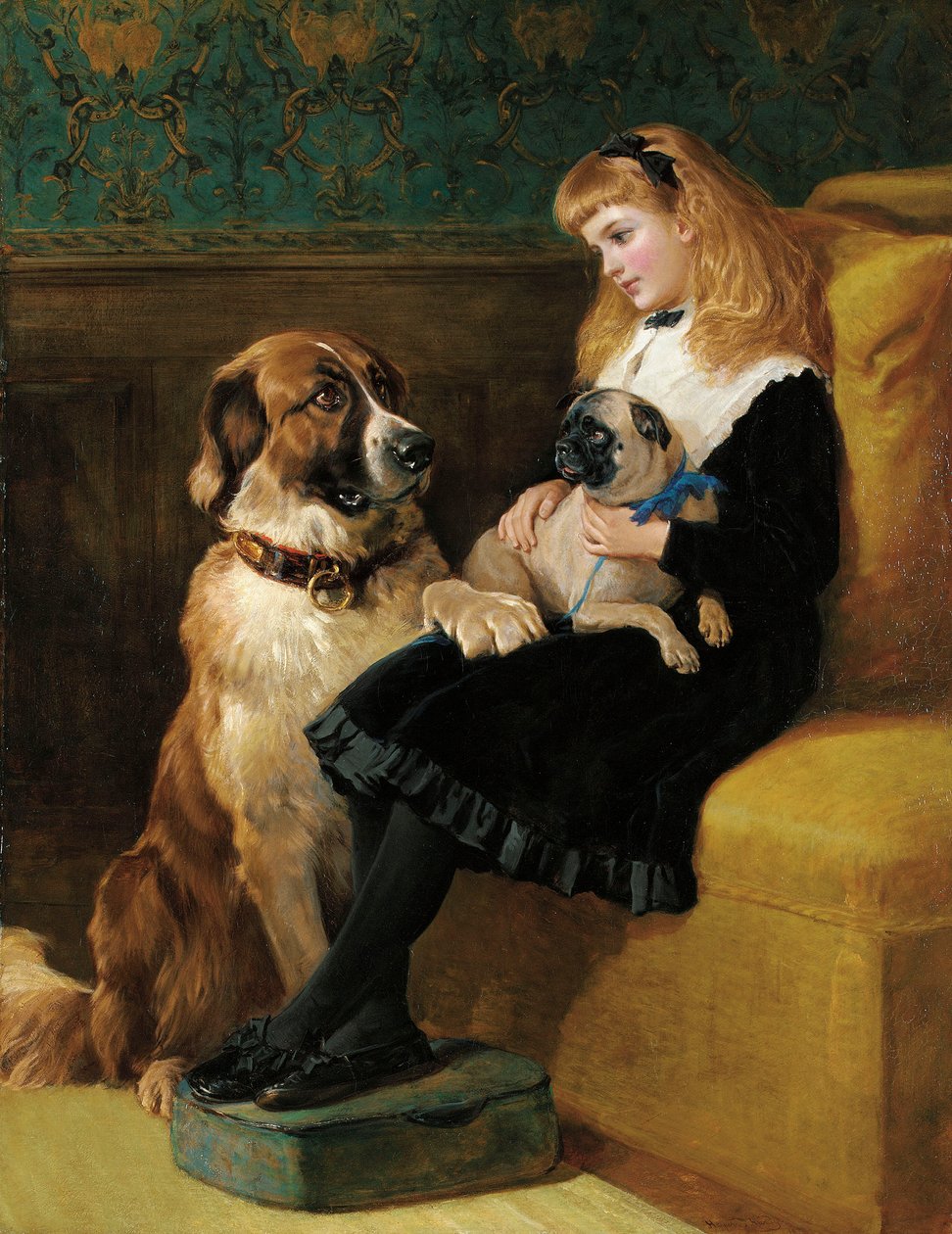 Její jediní spoluhráči, 1870 od Heywood Hardy