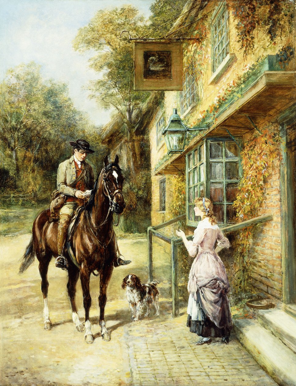 vesnický pošťák, od Heywood Hardy