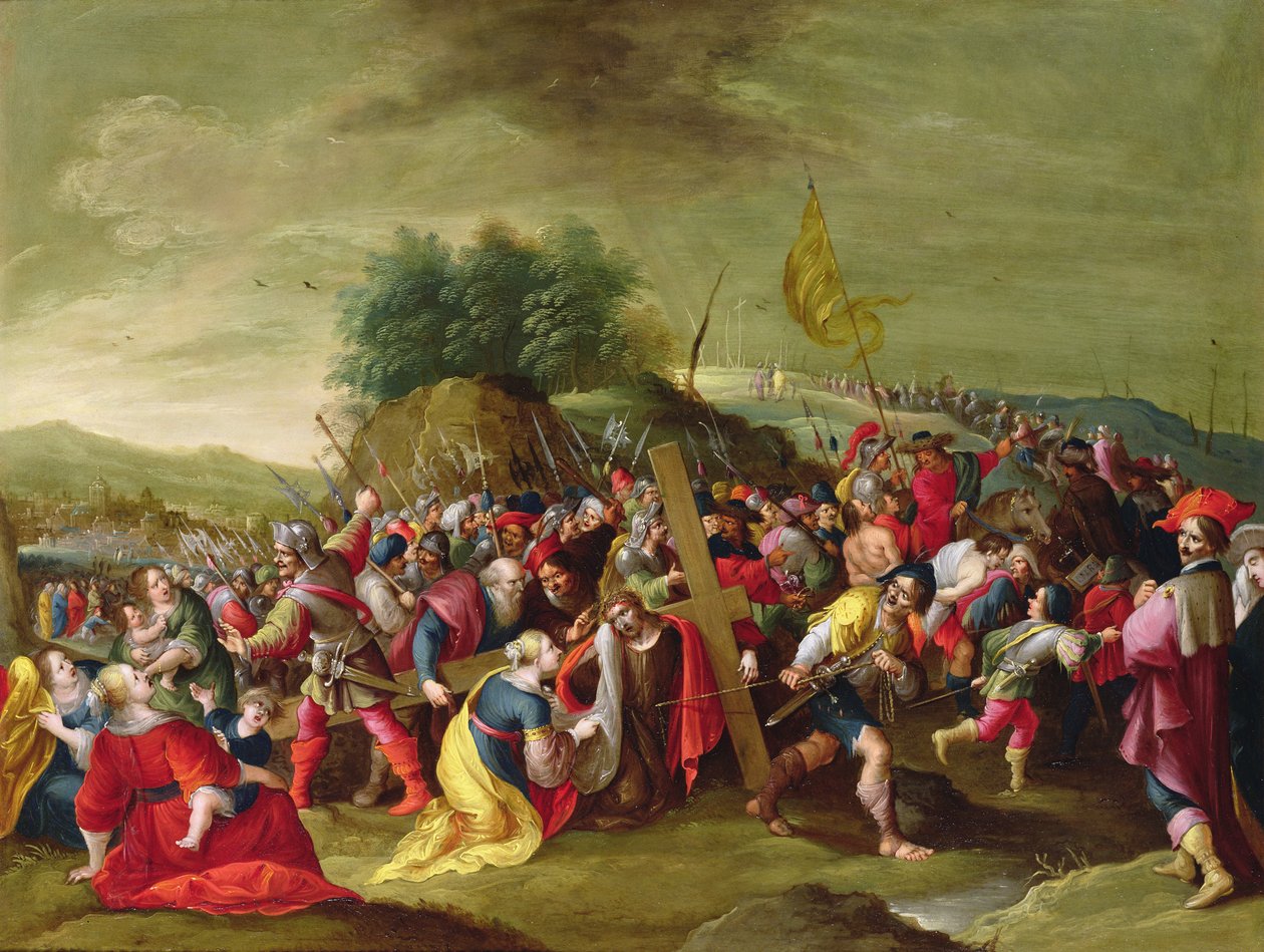 Kristus na cestě na Kalvárii, 17. století od Hieronymous Francken III