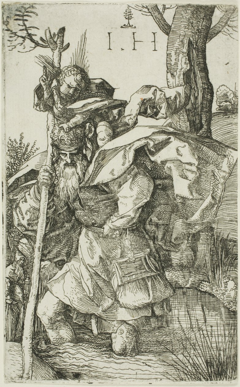 Svatý Kryštof od Hieronymous Hopfer
