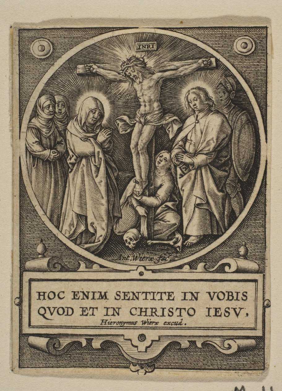 The Crucifixion Round reverzní kopie.n.d. od Hieronymous Wierix