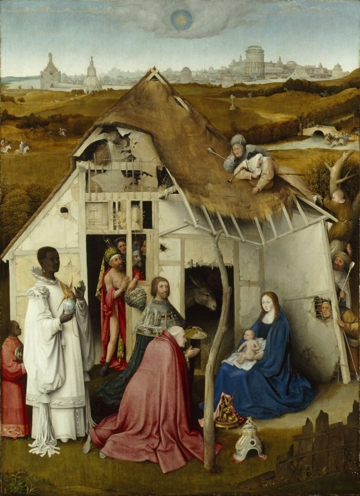 Klanění tří králů od Hieronymus Bosch