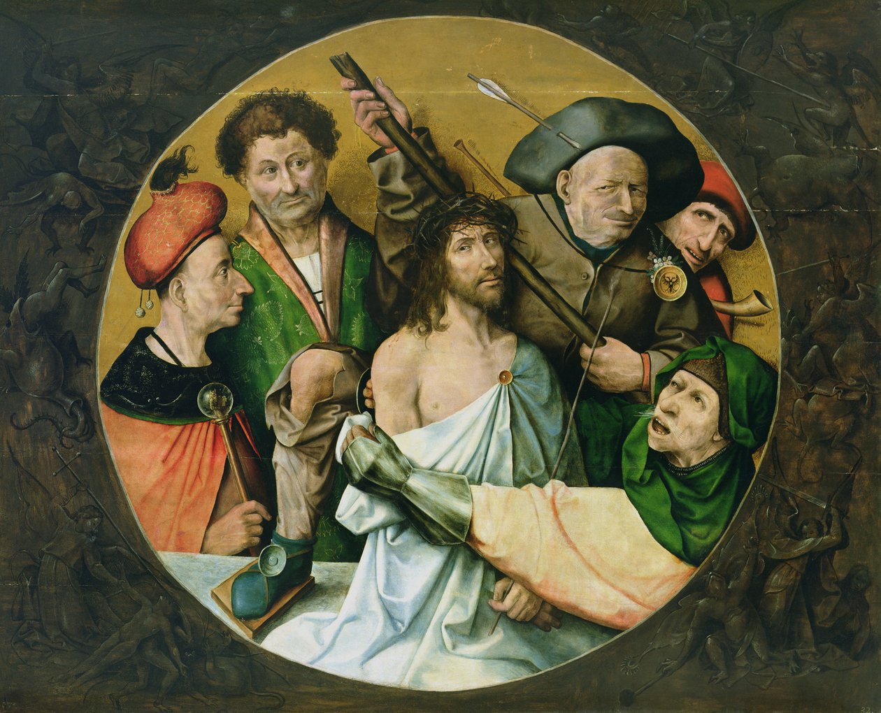 Kristus korunovaný trním, 1510 od Hieronymus Bosch