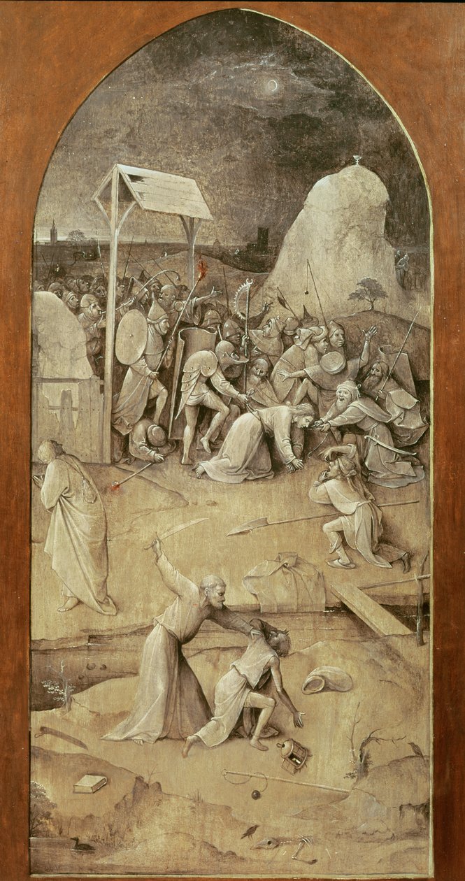 Kristus na cestě na Kalvárii, z triptychu Pokušení sv. Antonína (mimo levý panel) (viz také 821, 35965, 44162, 59834 a 67839) od Hieronymus Bosch