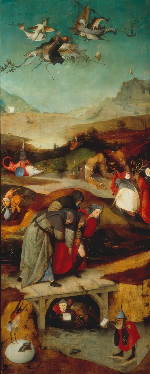 Let a pád sv. Antony od Hieronymus Bosch