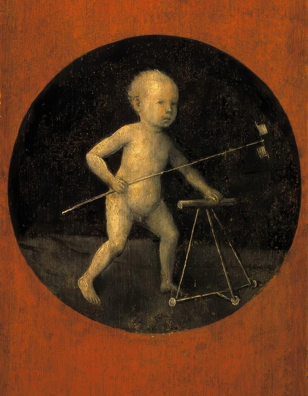 Dítě s větrníky a běžícím pásu od Hieronymus Bosch