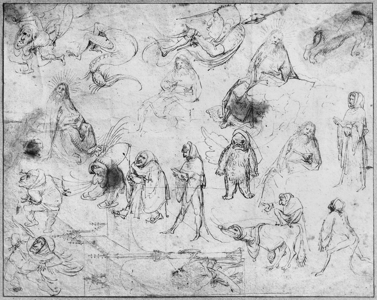Pokušení svatého Antonína (recto) od Hieronymus Bosch