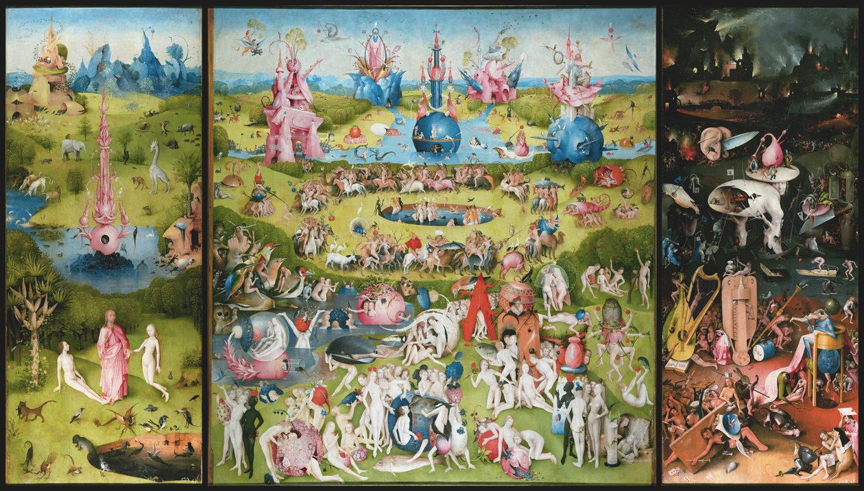 Zahrada pozemských rozkoší, 1490-1500 od Hieronymus Bosch