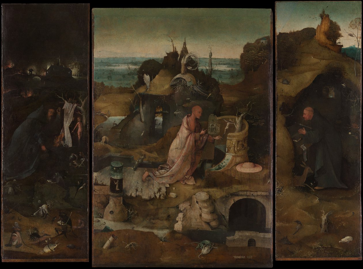 Triptych Svatí poustevníci od Hieronymus Bosch