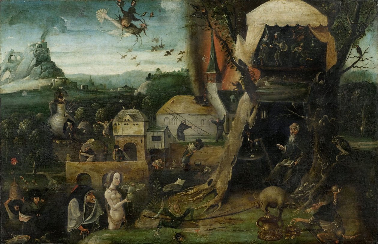 Pokušení svatého Antonína od Hieronymus Bosch