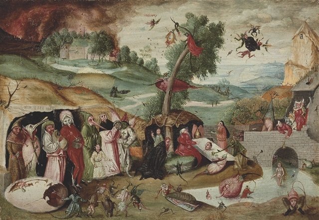 Pokušení svatého Antonína od Hieronymus Bosch