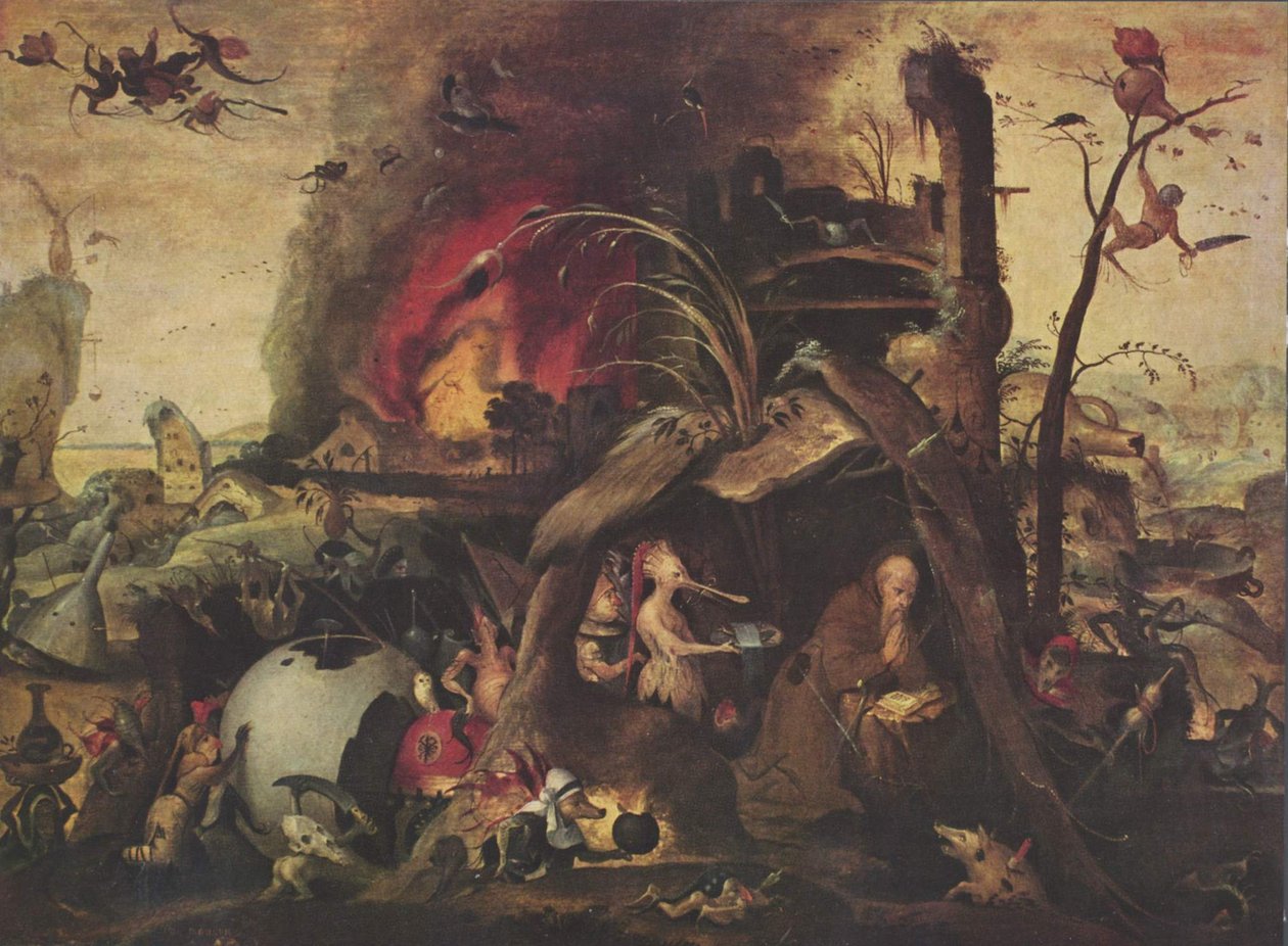 Pokušení svatého Antonína od Hieronymus Bosch