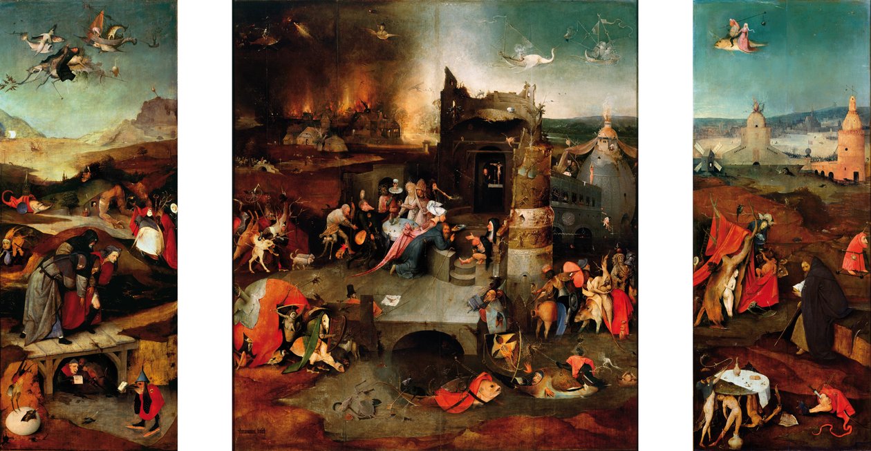 Pokušení svatého Antonína od Hieronymus Bosch