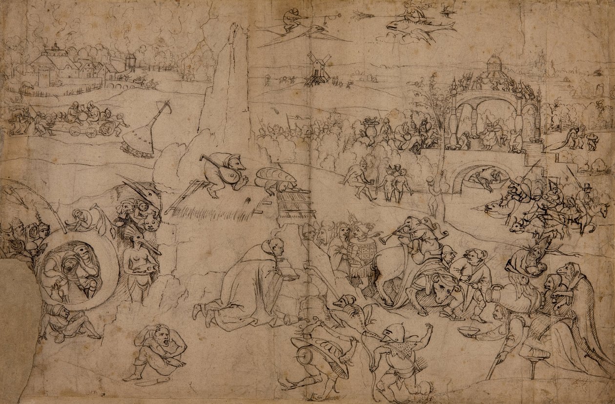 Pokušení svatého Antonína od Hieronymus Bosch