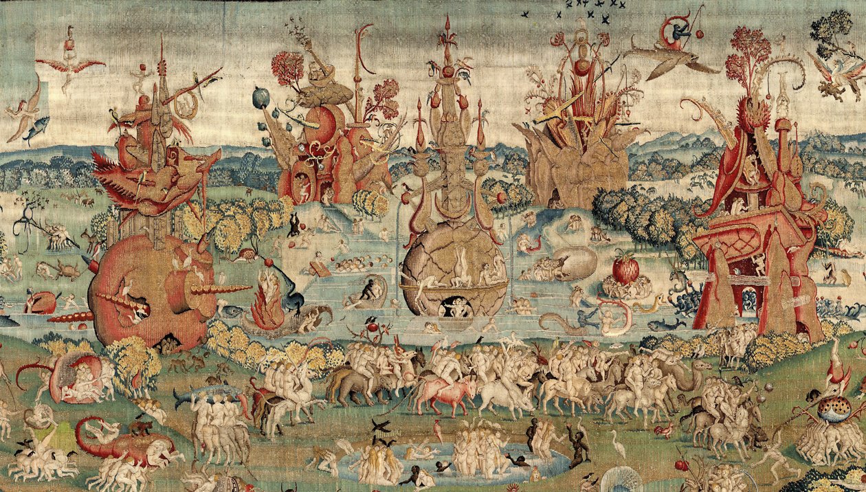 Zahrada pozemských rozkoší. ca. 1560 (tapisérie) od Hieronymus (after) Bosch