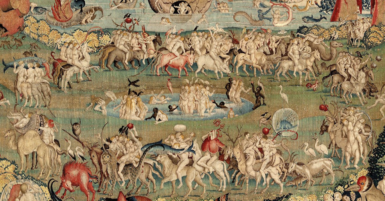 Zahrada pozemských rozkoší. ca. 1560 (tapisérie) od Hieronymus (after) Bosch