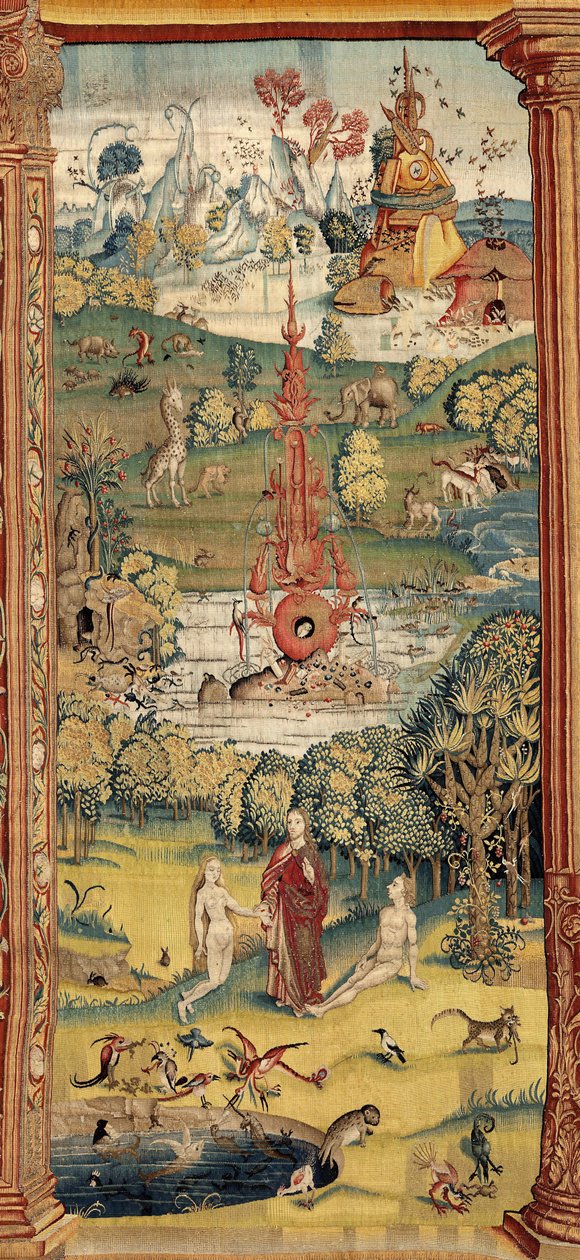 Zahrada pozemských rozkoší. ca. 1560 (tapisérie) od Hieronymus (after) Bosch
