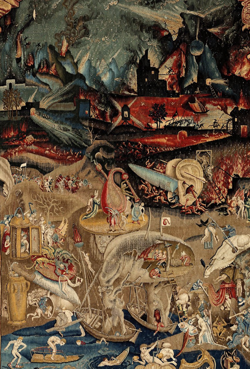 Zahrada pozemských rozkoší. ca. 1560 (tapisérie) od Hieronymus (after) Bosch