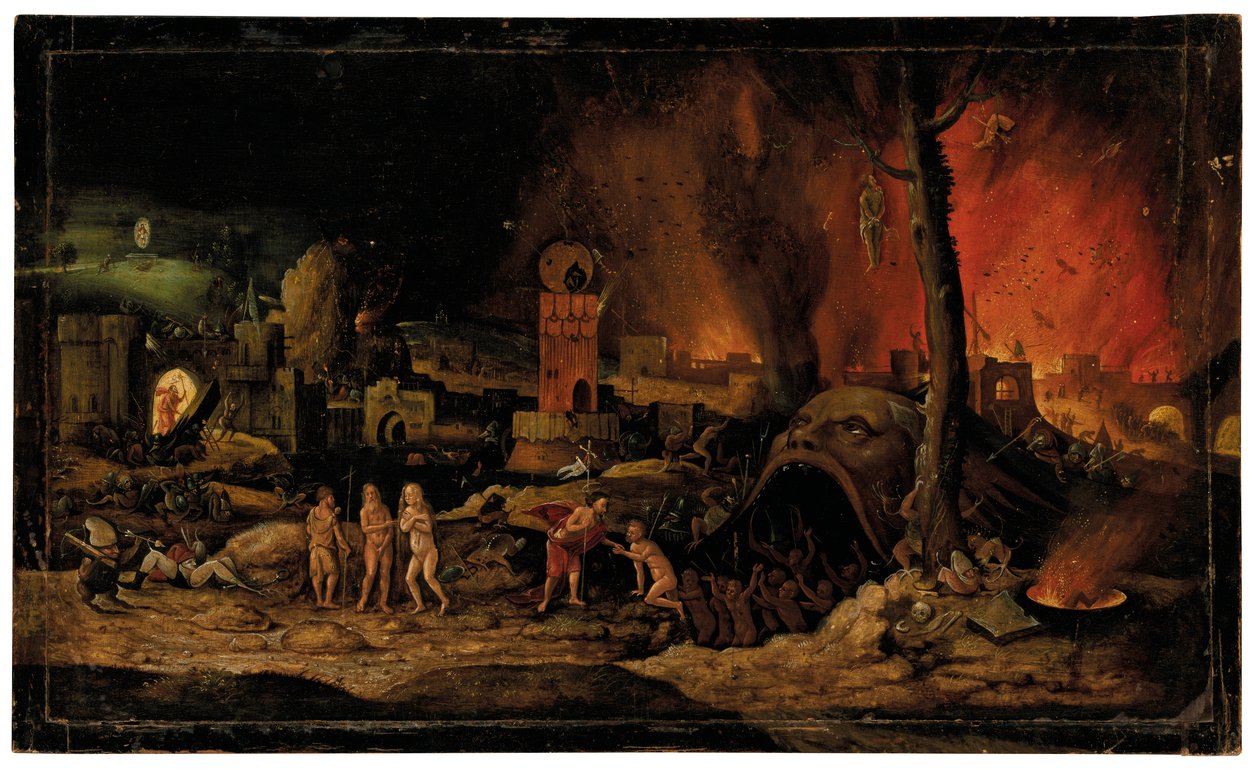 Harrowing of Hell od Hieronymus (follower of) Bosch