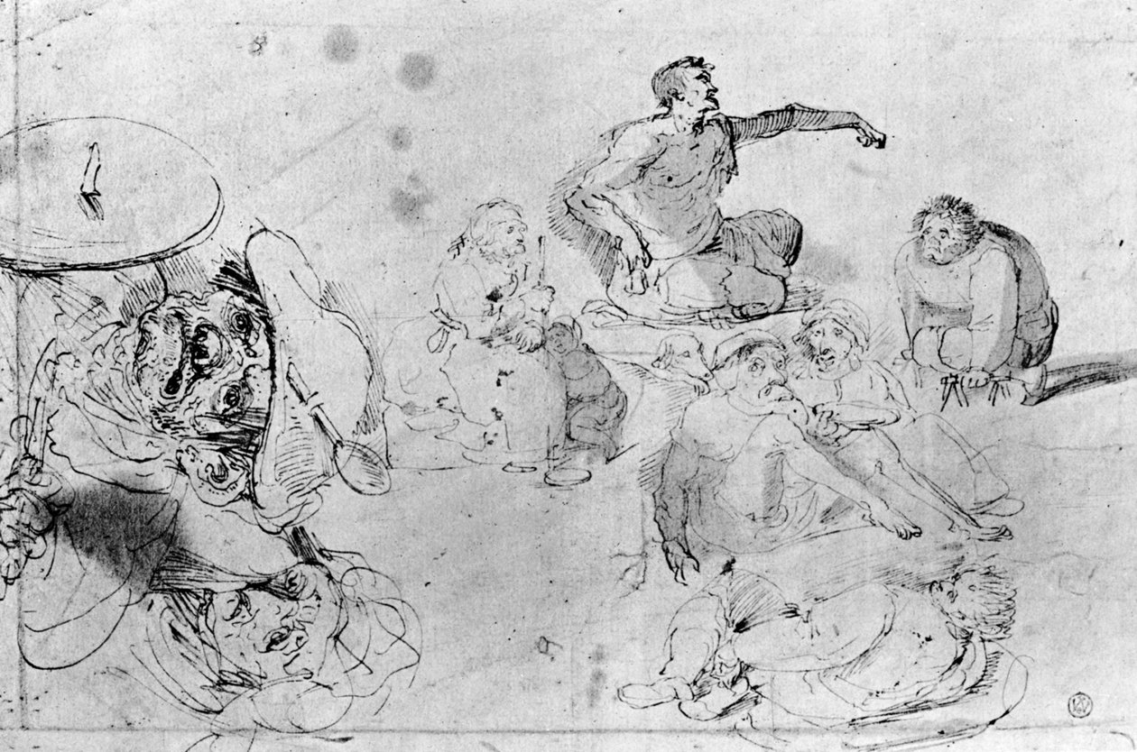 Stránka skic, připisovaná Jerome Boschovi od Hieronymus Bosch