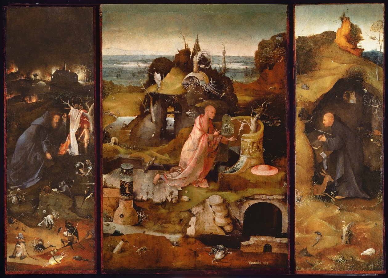 Oltářní obraz poustevníků od Hieronymus Bosch