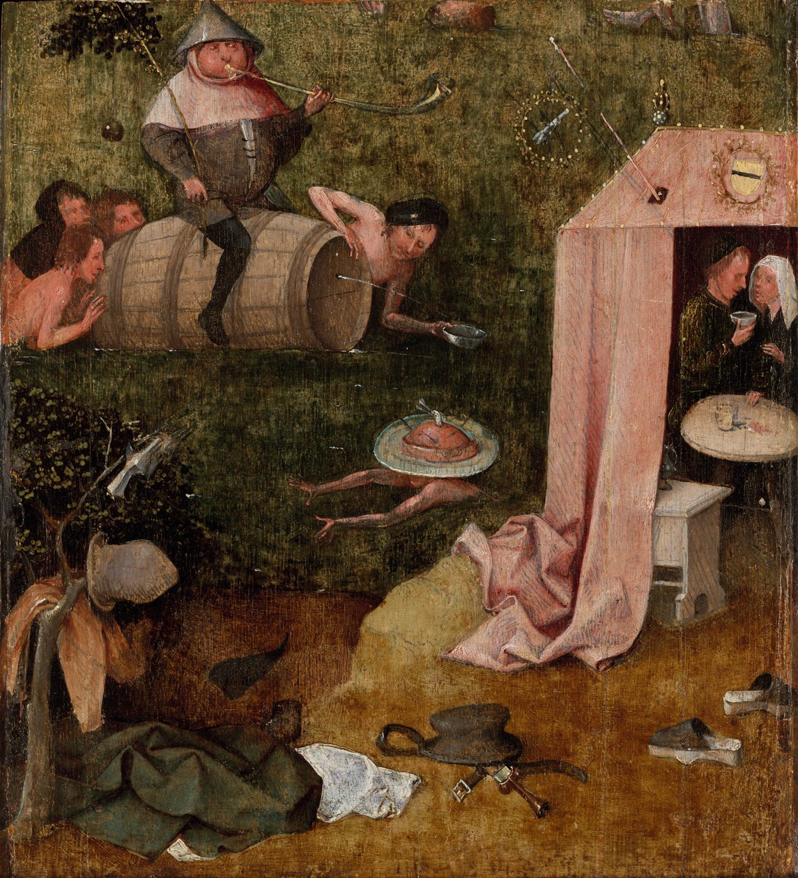 Alegorie nestřídmosti, cca 1495-1500 (olej na panelu) od Hieronymus Bosch