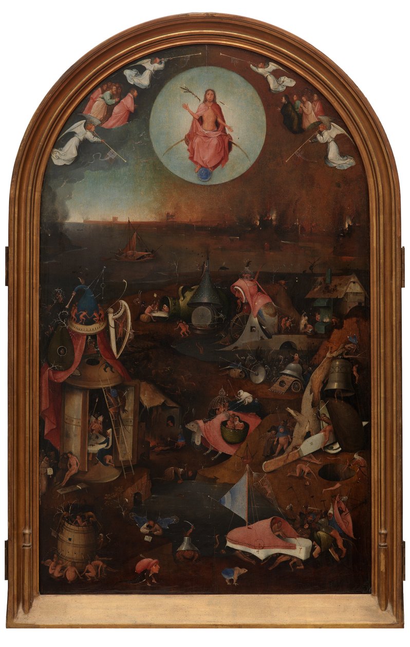 Centrální panel posledního rozsudku (ropa na panelu) od Hieronymus Bosch