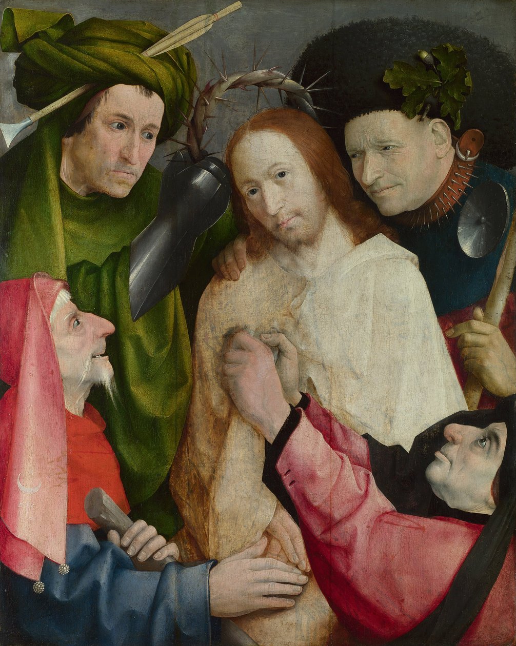 Christ Mocked (Korunování trním) cca 1490-1500 (olej na panelu) od Hieronymus Bosch