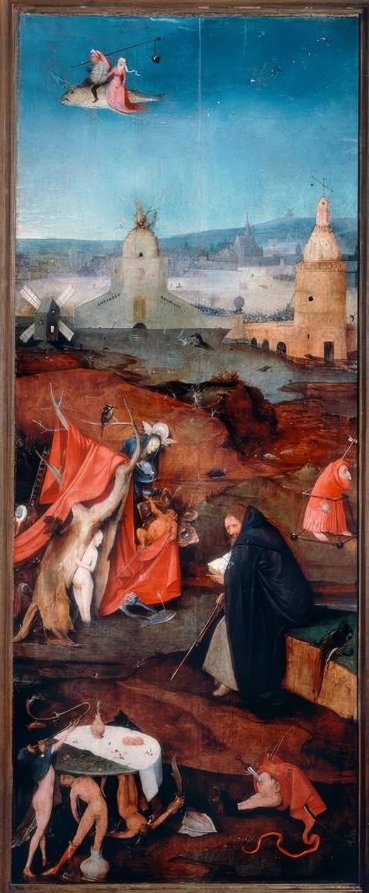 Svatý Antonín v rozjímání od Hieronymus Bosch