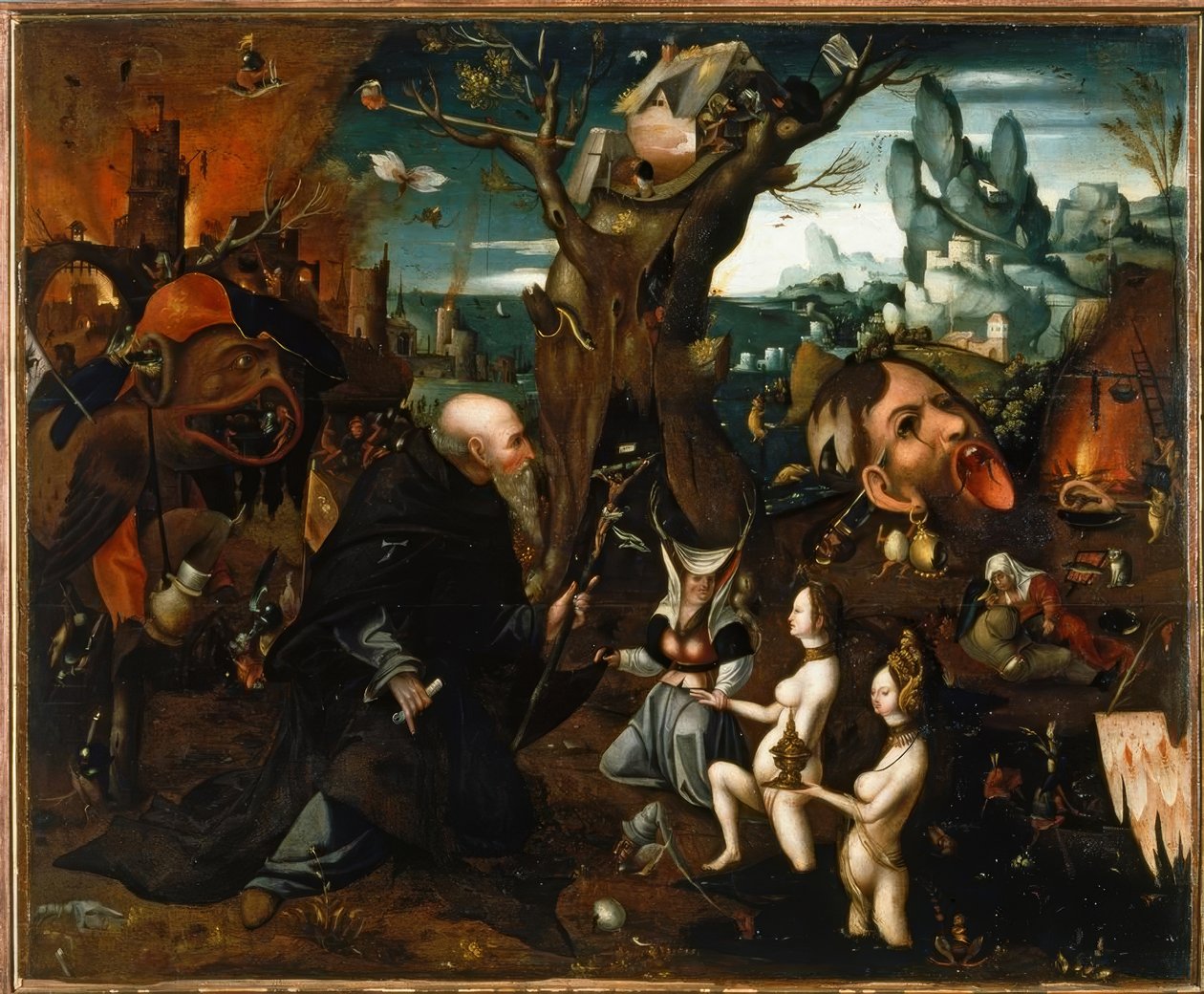 Pokušení svatého Antonína od Hieronymus Bosch