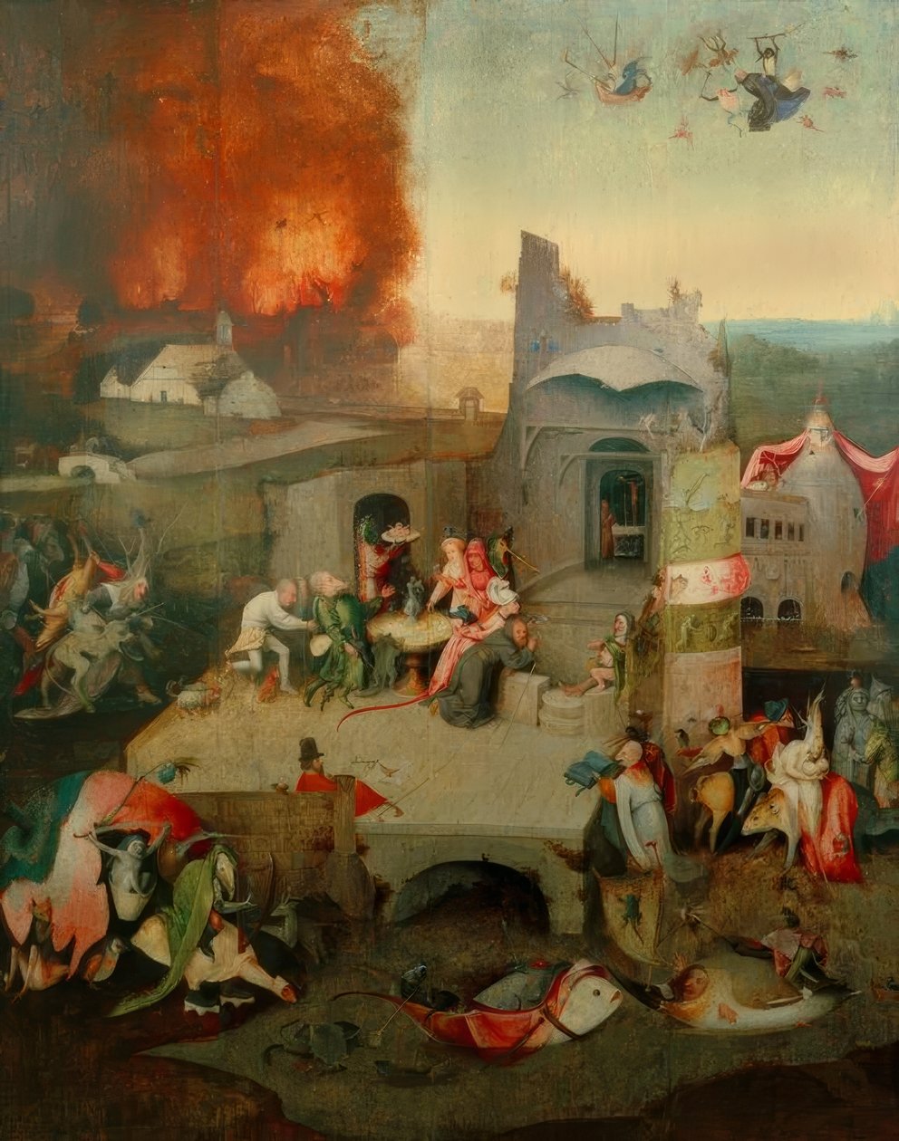 Pokušení svatého Antonína od Hieronymus Bosch