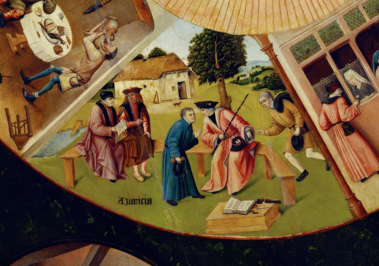 Sedm hlavních hříchů a čtyři poslední věci od Hieronymus Bosch