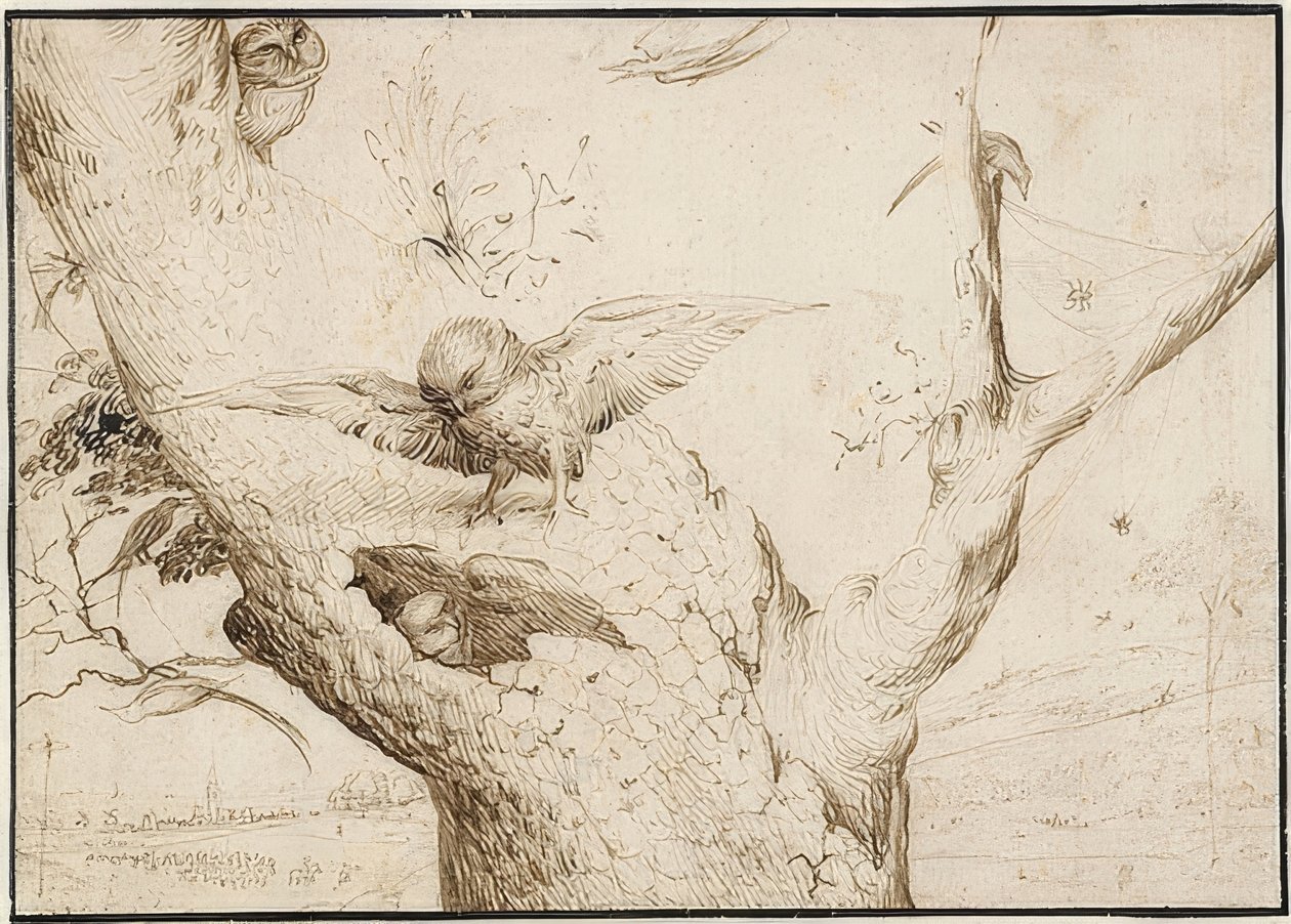 Eulennest. A 1505-10 od Hieronymus Bosch
