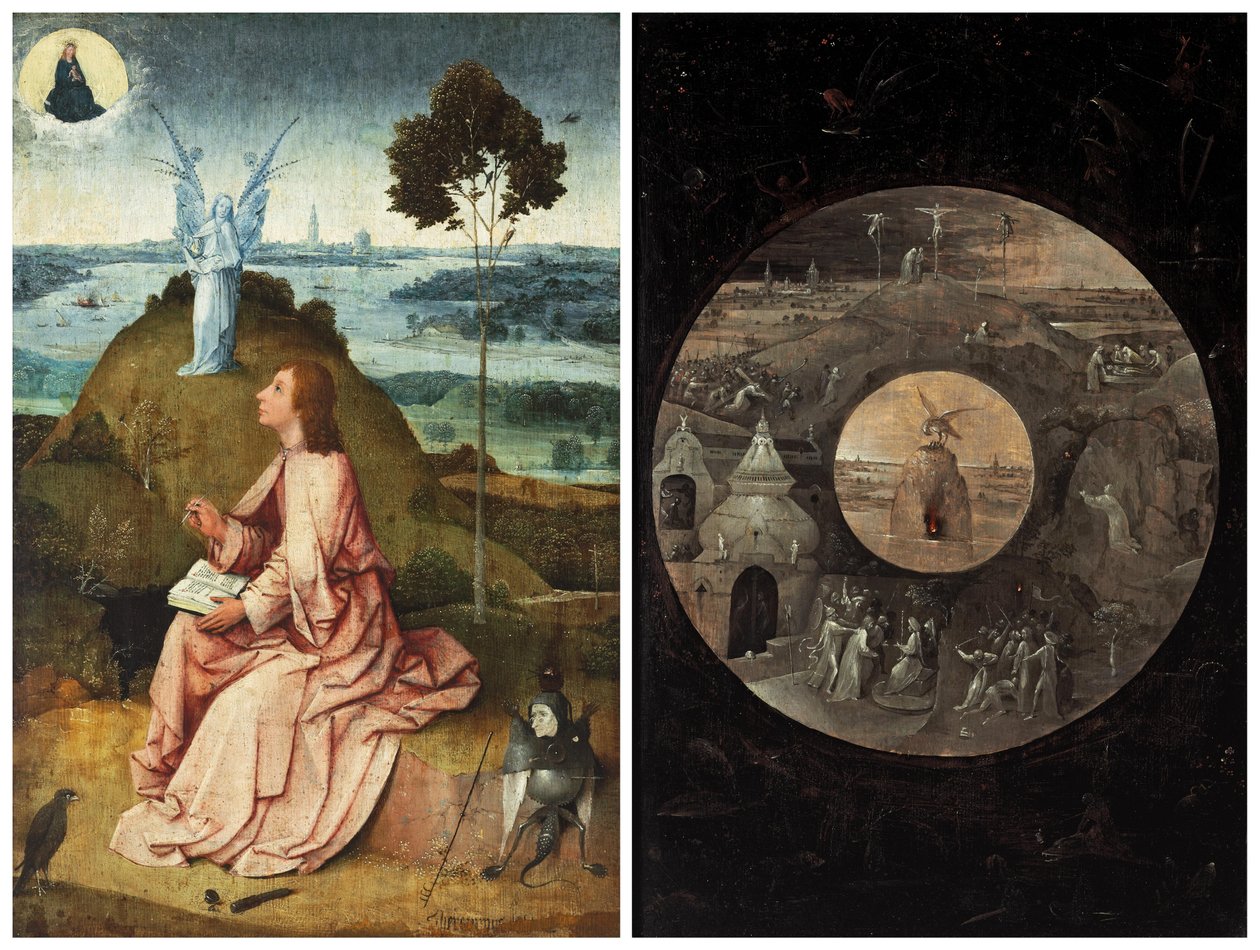 Jan na Patmu / Výjevy z Kristova umučení od Hieronymus Bosch